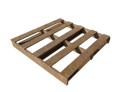 Hong Kong Wooden Shelves Base 3D model