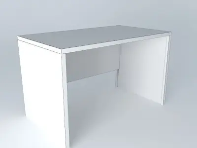 Desk Doors HBIU 120 BRW Milano Oak 3D model