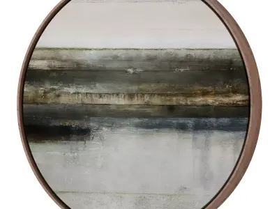 Abstract Painting Frame set 3D model 641