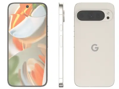 Google Pixel 9 Pro Porcelain 3D model