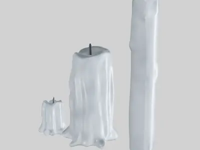 Scary Candle 3D model