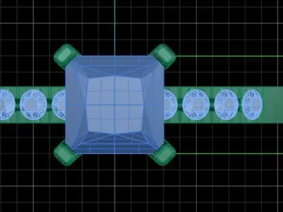 Jewelry ring 431 3D print model