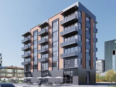 Apartment Low-poly 3D model