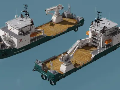  Construction Vessel and Offshore Pipe Shear Cutter 