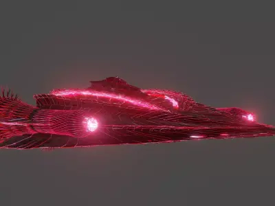 Dark Spaceship-Capital Ship 3D model