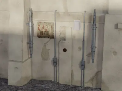 Star Wars Wall Parts 2 1-12 Scale 3D print model