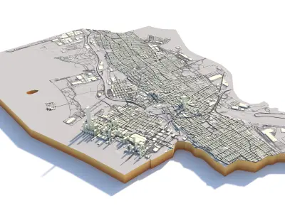 Jersey City Newark in New York 3D model