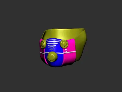 helmet high poly sculpt 3d printable  3D model 72
