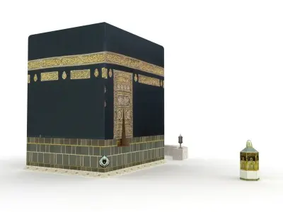 The Kaaba Al-Musharrafah Low-poly 3D model