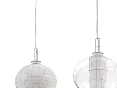 Laterna Pendant By Stone Lighting 3D model