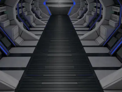 Sci Fi Corridor  3D model