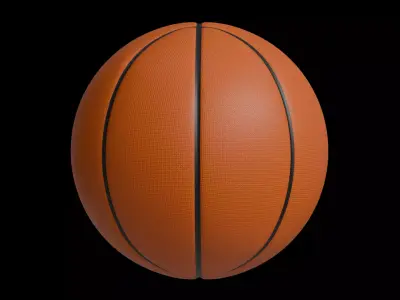 Classic basketball 3D model