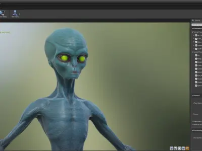 Alien UFO Low-poly 3D model buy