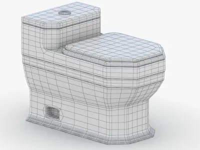 1532 - Toilet Low-poly 3D model