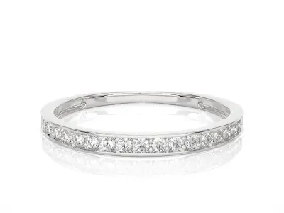 Light Minimalist Diamond Ring 3D print model