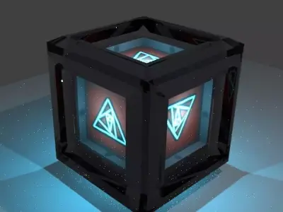 Box Model texture test  Free low-poly 3D model