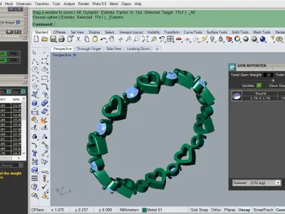 heart ring Free 3D print model