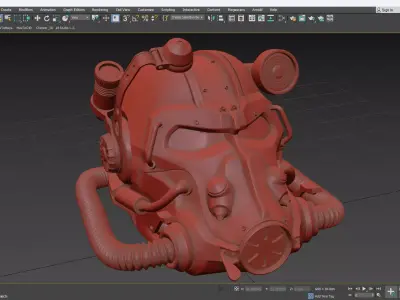 T 60 Power Armor Helmet for 3D Print 3D print model