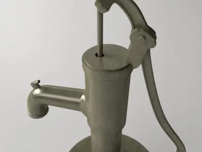 Vintage Water Pump 3D model