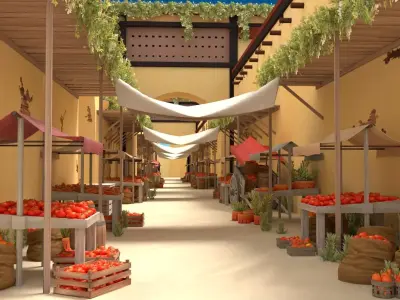 Marketplace- Sand- East Low-poly 3D model