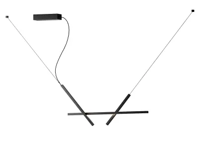 ACROSS LED aluminium pendant lamp from LUCEPLAN 3D model