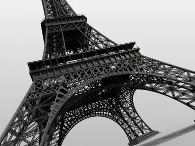  Highly Detailed Eiffel Tower 