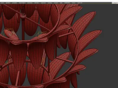 Noir King Chandelier Low-poly 3D model