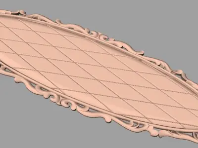 European furniture 3D relief models for CNC wood engraving E158 3D model