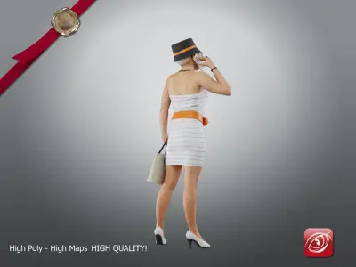 Casual Female A CC 21 30 004 3D model