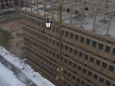 Street Lamp  Low-poly 3D model