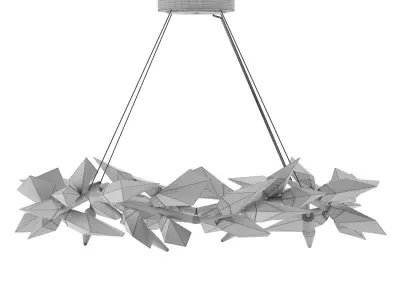 Fine Art Foret 34 inch Round Pendant 3D model