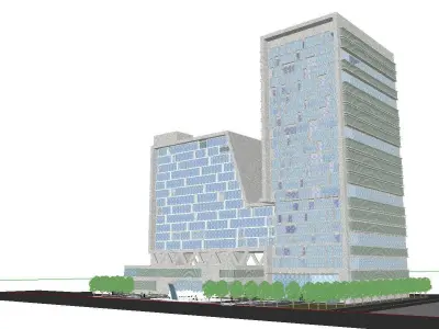 vacation spot-Resort-Fashion Leisure Hotel-0130 3D model