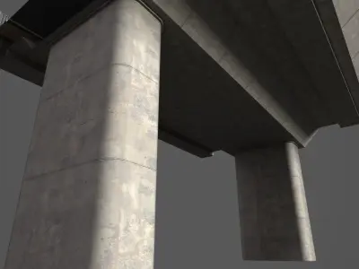 Bridge  Low-poly 3D model