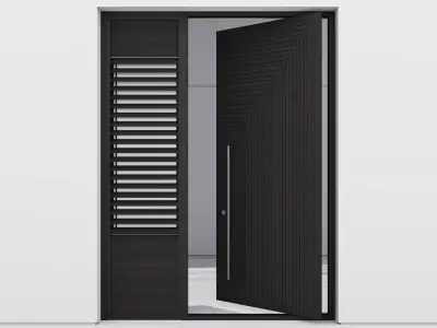 Aluminium door 240 3D model