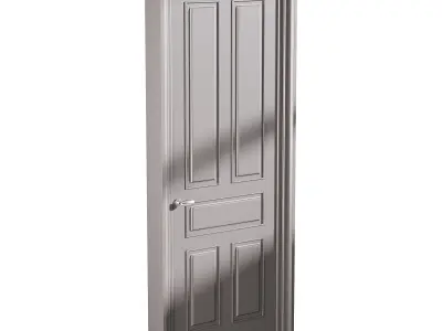 Modern entrance door 80 3D model