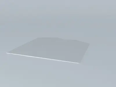 White Shag Carpet Free 3D model