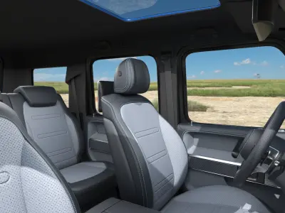  Mercedes-Benz G580 2025 Blue Rigged for Maya 