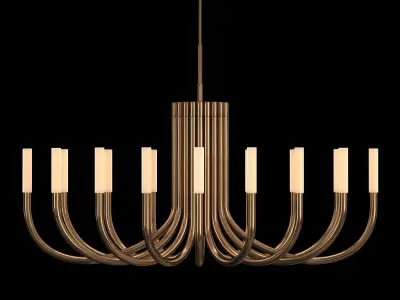 ROUSSEAU OVAL CHANDELIER 50 3D model