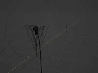 Wall-lamp wall light on brick wall Free 3D model