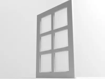 Window 3 door 3D model