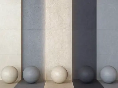 Porcelanosa Tourmalet Stone-Effect Porcelain Tiles -Set of 9 Texture