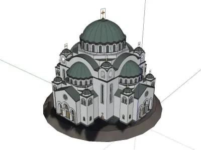 Architecture-Religion-God-Culture-Temple-06 orthodox church i... 3D model