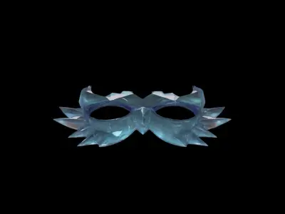  3d Render Crystal Shard Dual Mask  3D model