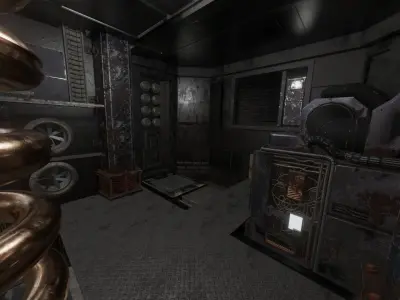 Sci-fi elevator environment asset pack Low-poly 3D model