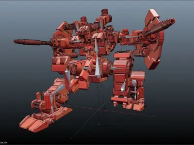 3D model Robot war Mk1 3D model