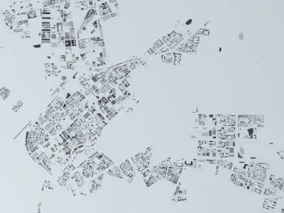 Harbin Streets and Buildings 3D model