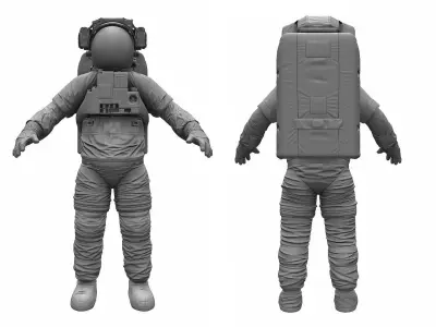 Extravehicular Mobility Unit - High Poly 3D model