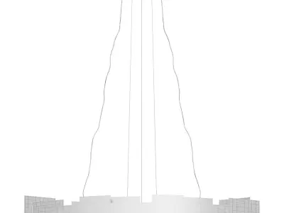  Moderne Chandelier 3D model