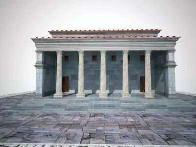 Bouleterion temple 3D model