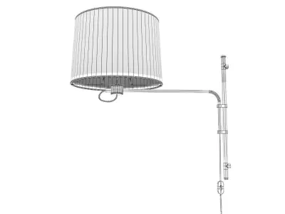 RK04055A wall lamp with shade 3D model